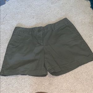 Olive green cardigan shorts